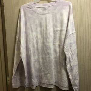 Purple & White Tie-Dye T-Shirt, Size XL